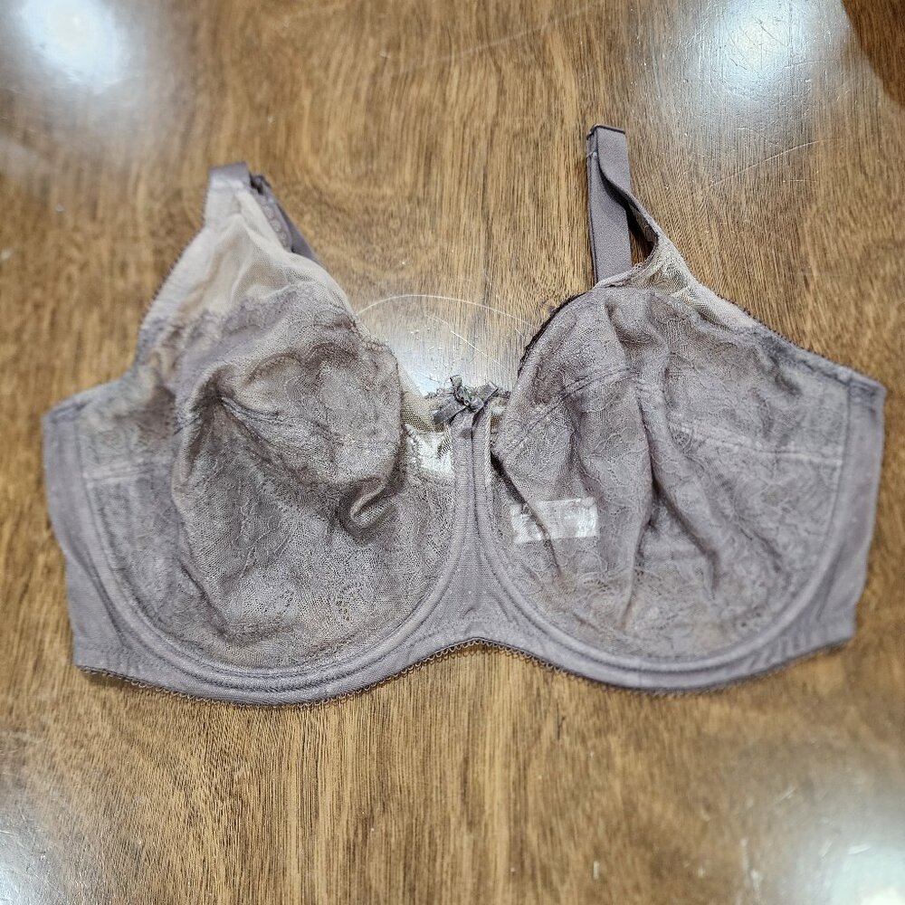 Wacoal Full Coverage Lace Unlined Bra Size 40DDD Light Brown